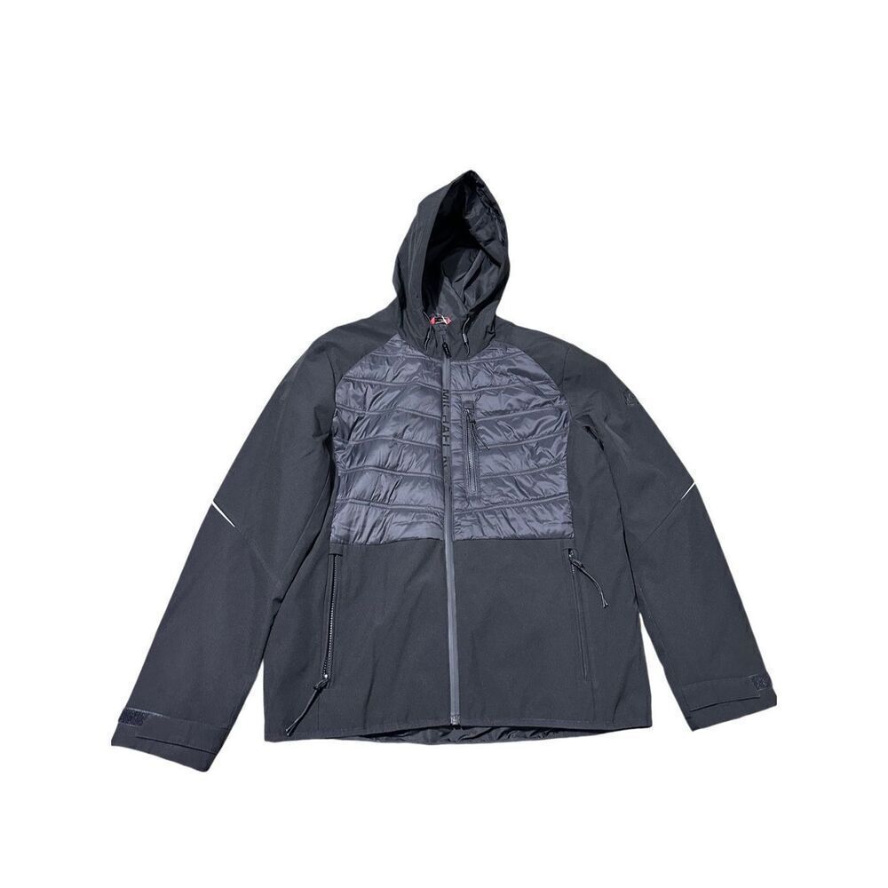 Michael Kors, black black full zipper hoodie, jacket size M A742